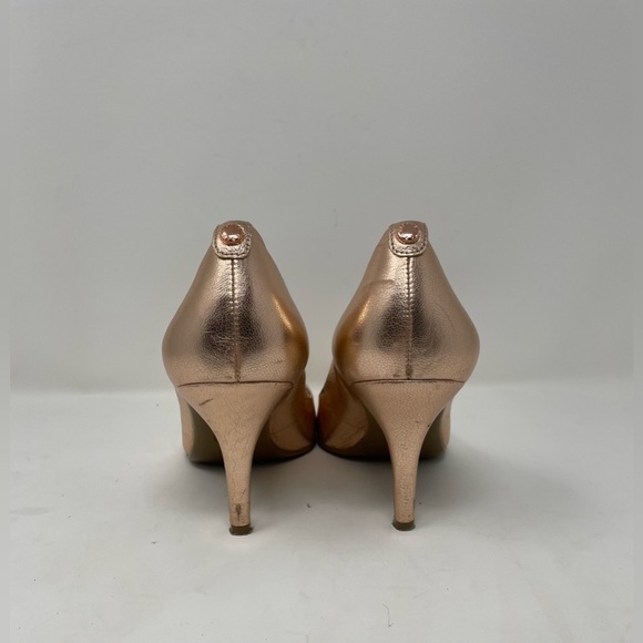 Micheal Kors Women Metallic Rose Gold Heels Shoes Size 9 - Picture 3 of 7